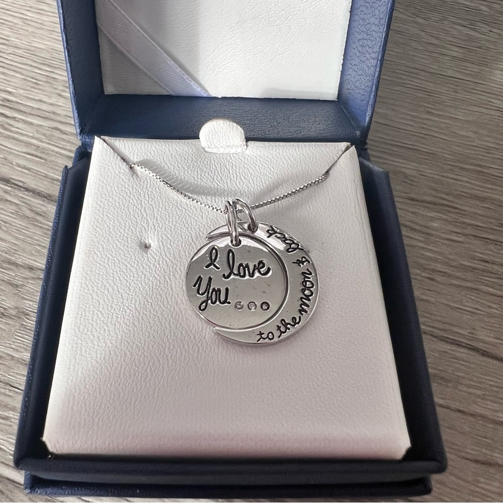 Diamond Sterling Silver Pendant Necklace